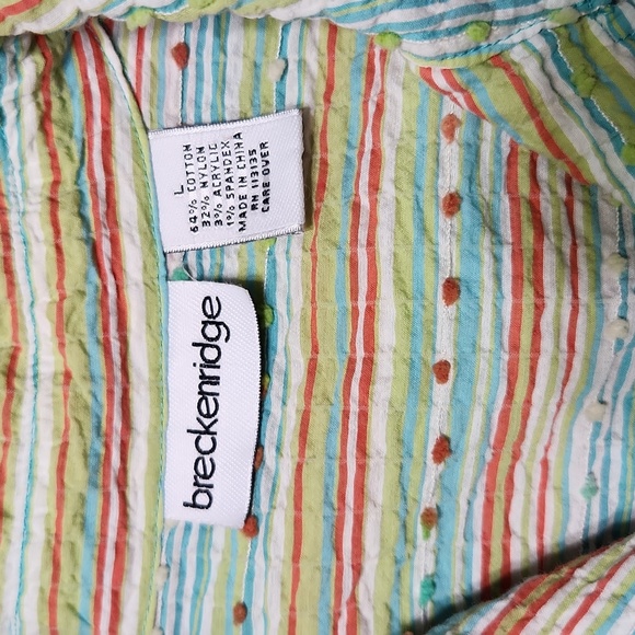 BRECKENRIDGE Size Large, button-down,  lightweight jacket/shirt. - Picture 3 of 8